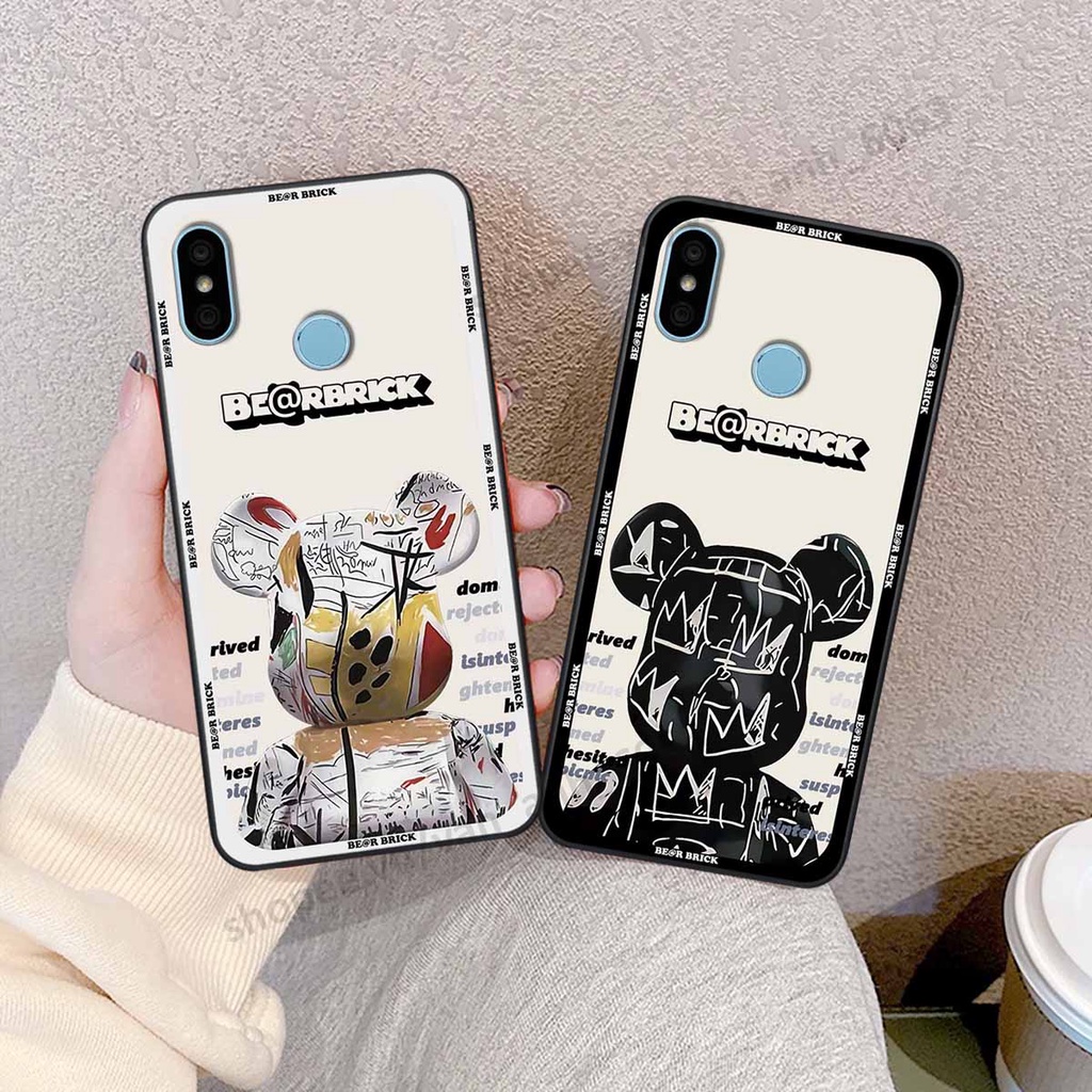 Ốp Xiaomi Redmi 6 Pro / Mi A2 Lite be@r brick mars thời trang, ốp lưng điện thoại viền dẻo siêu chất