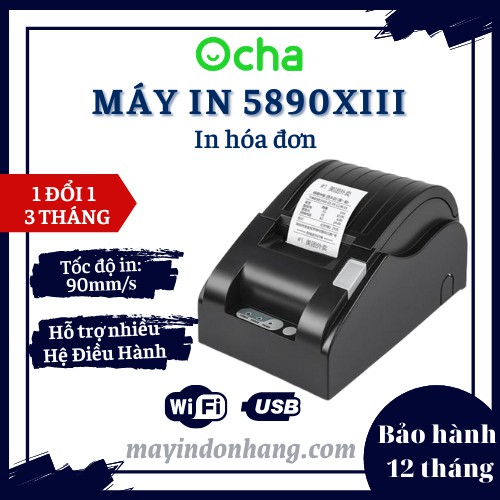 Máy In Bill Ocha GP5890XIII Giấy 58mm - Giá Rẻ, NEW 2020