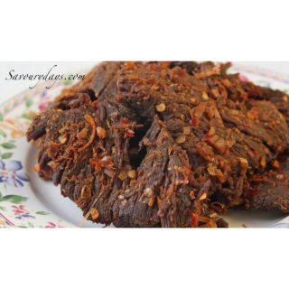 Thịt lợn giả bò khô