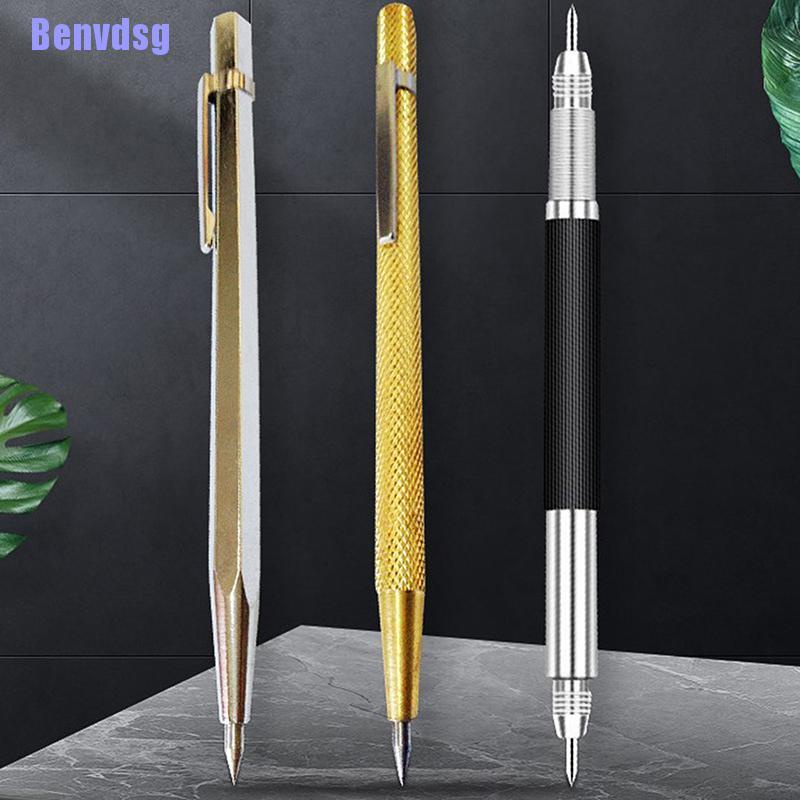 Bút hợp kim đầu thép thiết kế hai đầu chuyên dụng điêu khắc thủy tinh gốm sứ sắc bén
