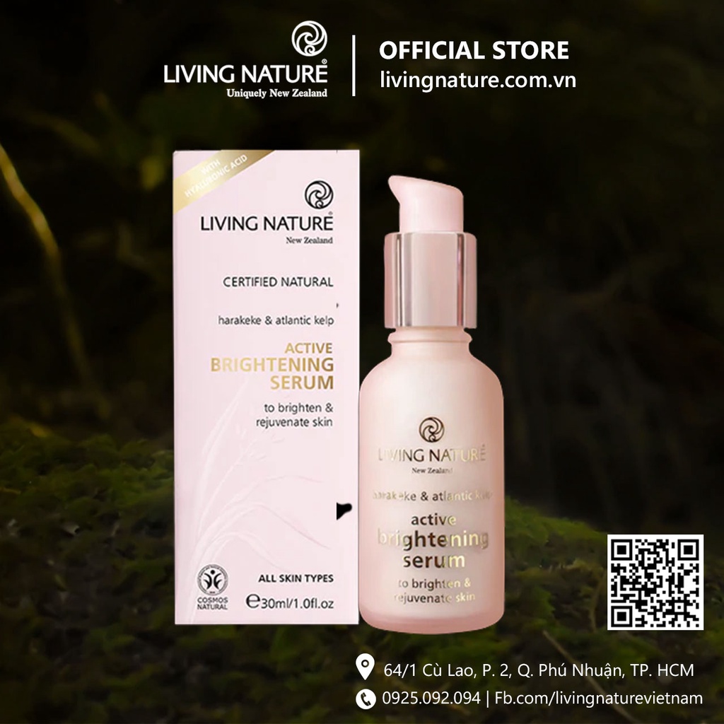 Serum dưỡng sáng da Living Nature Active Brightening Serum 30ml