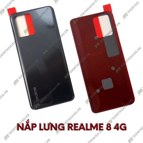 Nắp lưng realme 8 4g xám đen , bạc