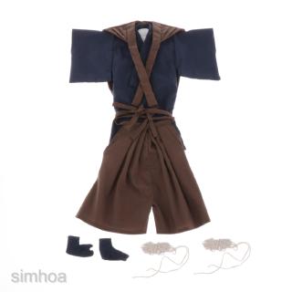 Quần áo tỷ lệ 1 / 6 Kimono Samurai Nhật Bản cho hình 12 ''