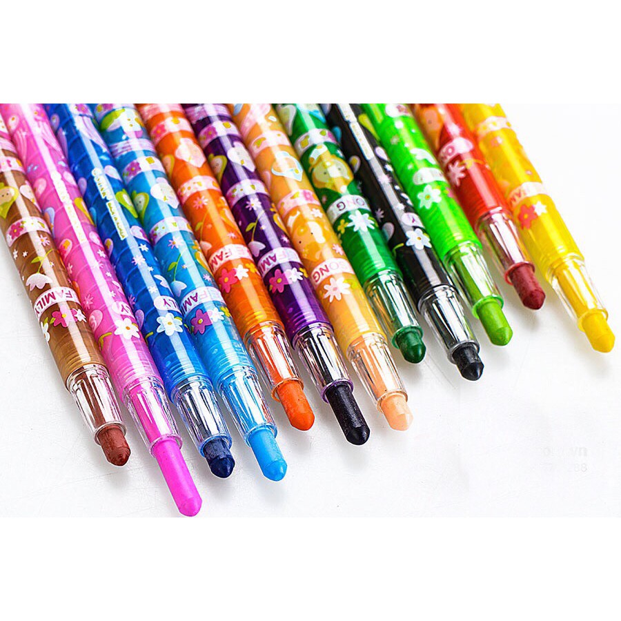 Sáp vặn 12 màu G-STAR Hàn Quốc 909/ G-STAR twistables crayons ( pack of 12)