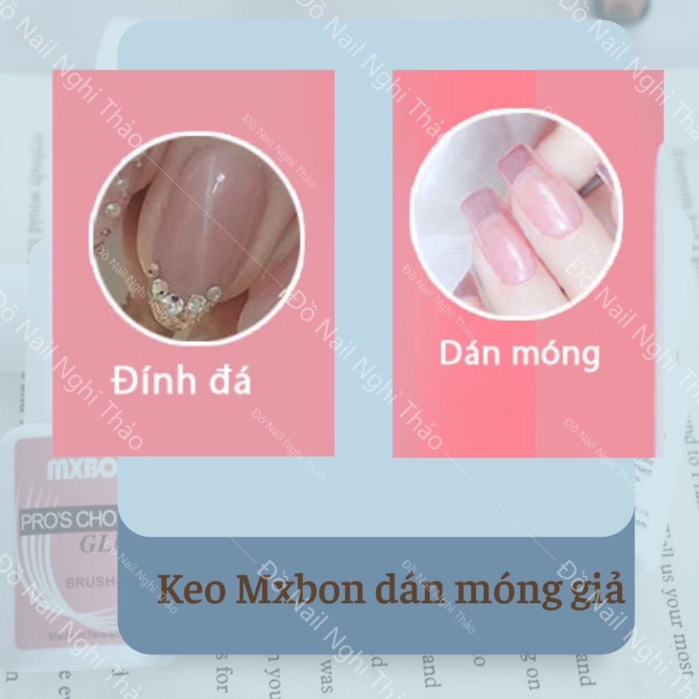 Keo dán móng Mxbon , keo gắn móng giả mixbon 7g