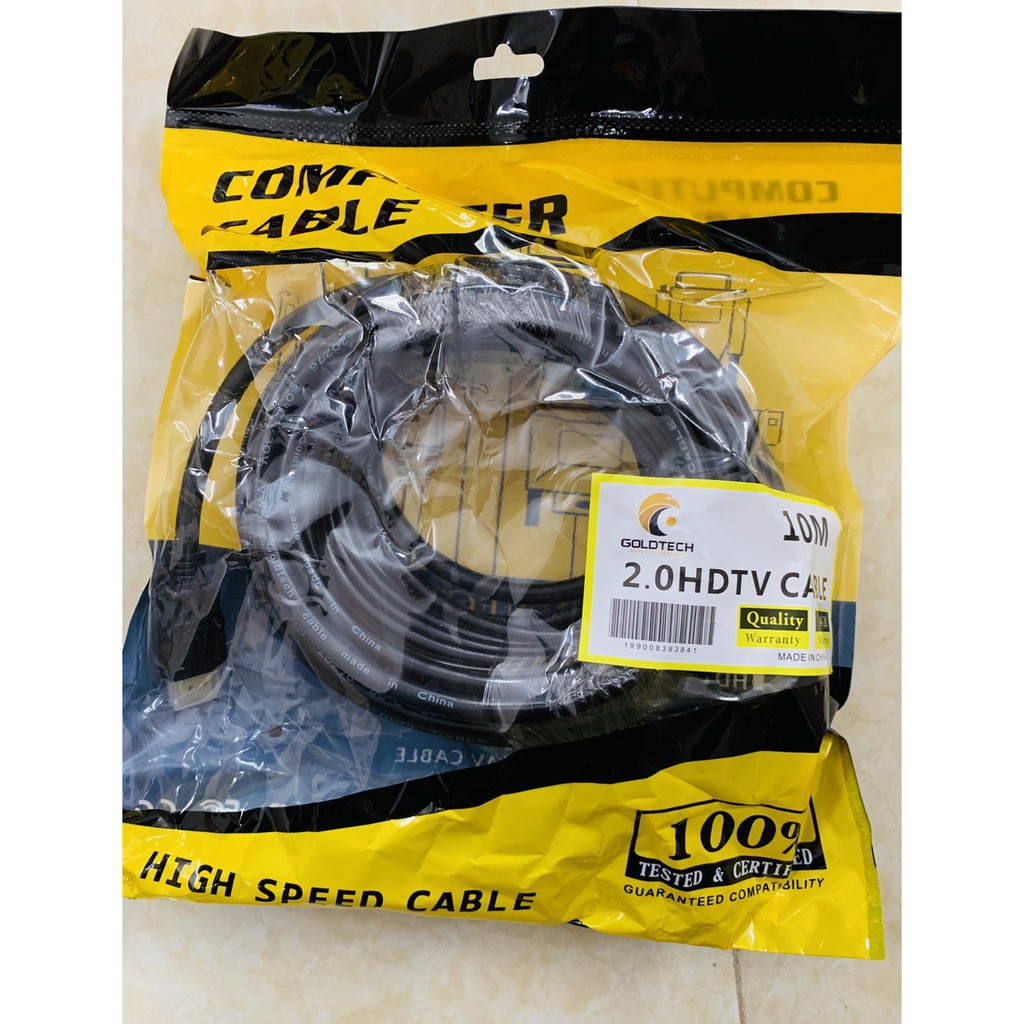 DÂY CÁP HDMI TRÒN GOLDTECH 1.5m / 3m / 5m - CHUẨN 1.4 FULL HD