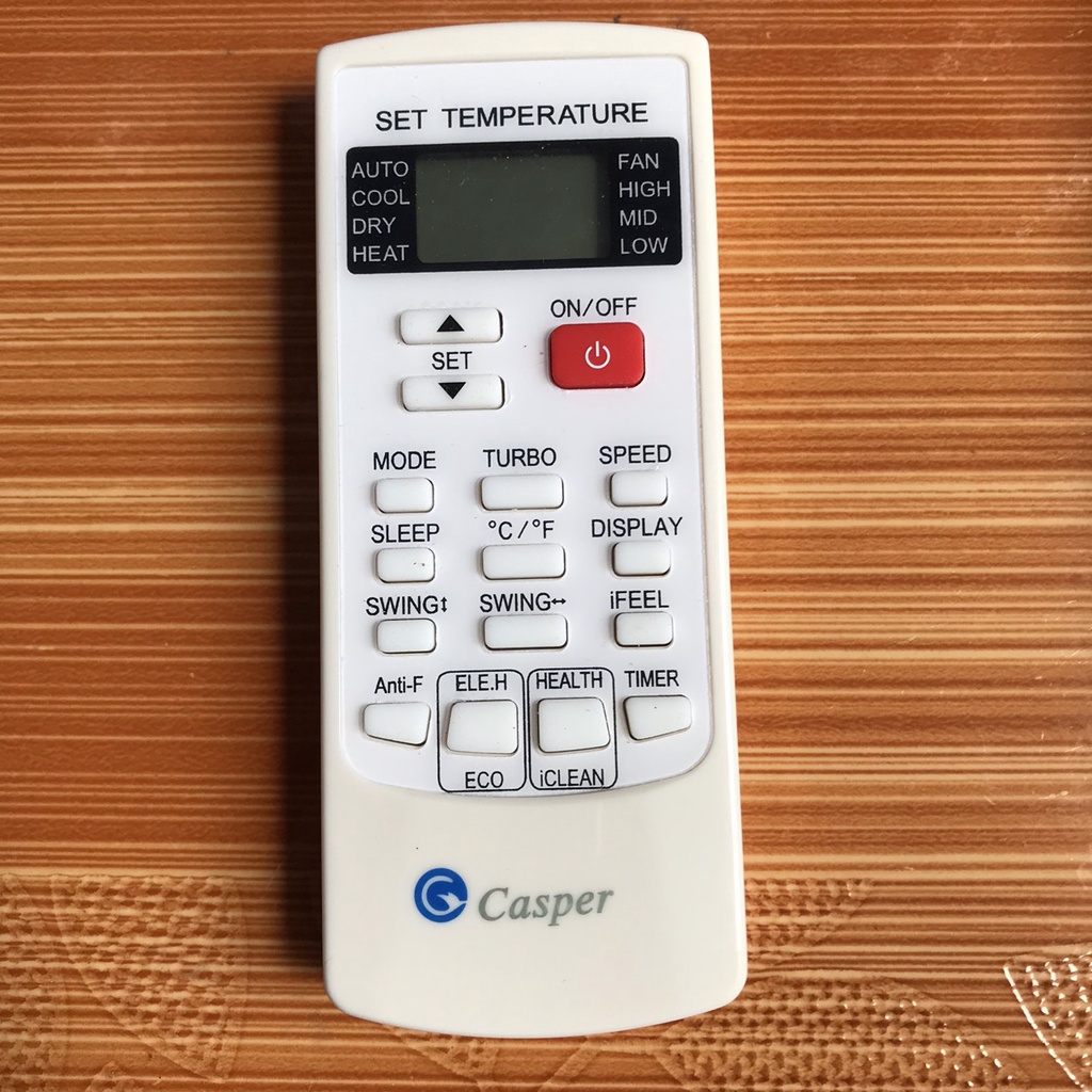 Điều khiển điều hòa casper, Remote máy lạnh casper hàng cao cấp được chọn mẫu