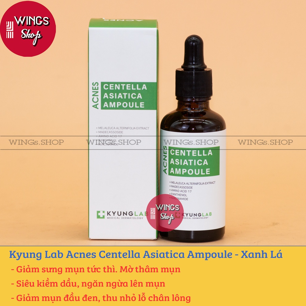 Serum giảm mụn, ngừa mụn KyungLab Acnes Centella Asiatica  Ampoule 50ml | Wings Shop