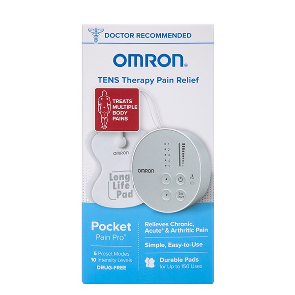Bộ máy OMRON Pocket Pain Pro TENS PM400 xung điện kích thích cơ mát xa giảm đau trị liệu