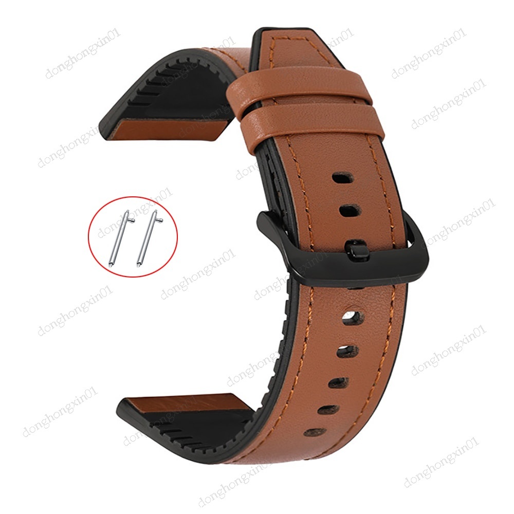 Dây Đeo Bằng Da 22mm Cho Đồng Hồ Thông Minh Xiaomi MI Watch S1 Active / MI Watch 2