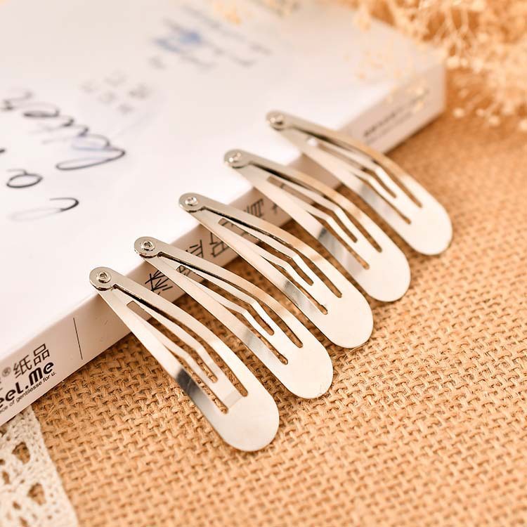 Set 20 Kẹp Tóc Kim Loại Hình Giọt Nước Thời Trang