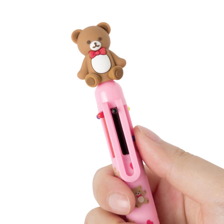 Bút Bi ARTBOX Hàn Quốc Hình Gấu Teddy 6 Màu Sắc Tiện Dụng