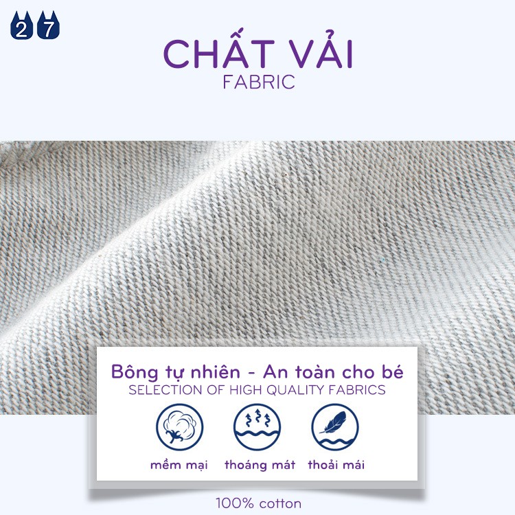 Quần thun cho bé 27kids họa tiết thể thao chất cotton hàng xuất Âu Mỹ