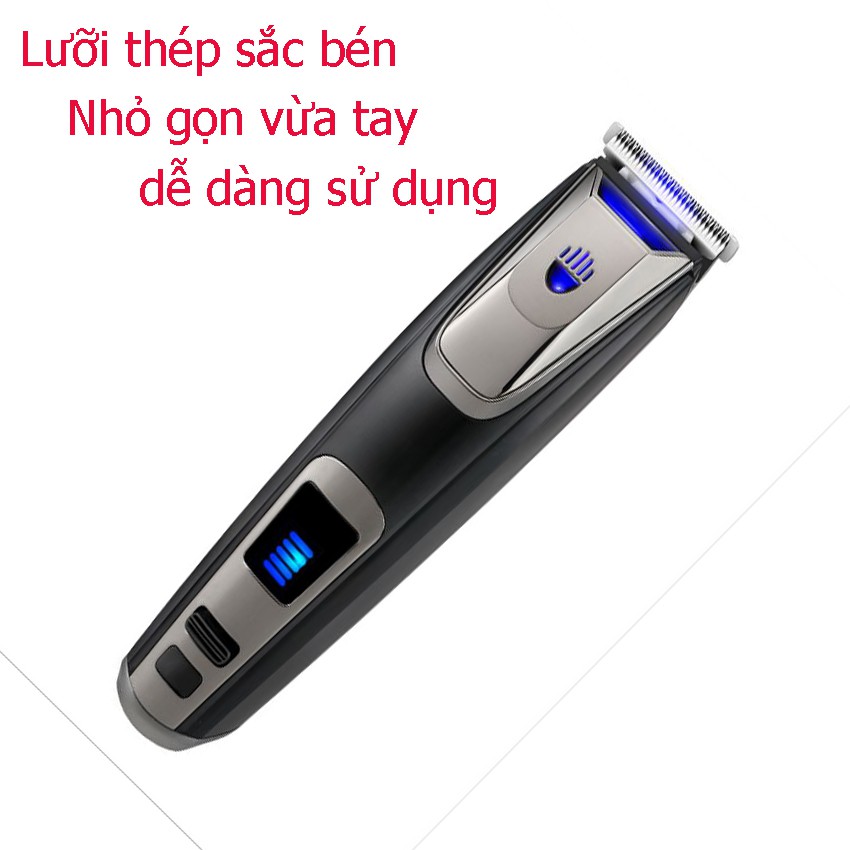 [Tặng Lược Tony Cao Cấp]Tông Đơ Cắt Tóc Trẻ Em PG 103 Màn Lcd Hiển Thị Pin Kèm 04 Cữ Cắt Tóc 3,6,9,12mm