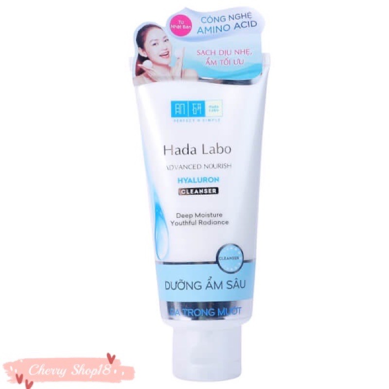 Sữa rửa mặt Hadalabo Advanced Nourish