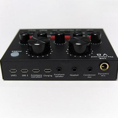 Bộ sound card V8 chính hãng BH 12 tháng [Cực tốt]