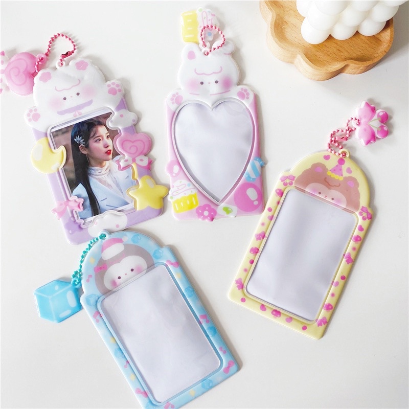 Card Holder Creami Bear - thẻ đựng ảnh , bảng tên dễ thương