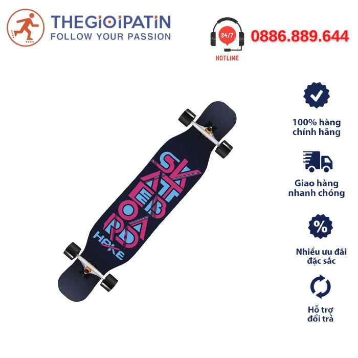 Ván Trượt Longboard CoolStep HPKE-06 Siêu Chất vantruotre