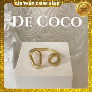 [Bản Mới Nhất] Nhẫn nữ màu vàng gold matte de Coco