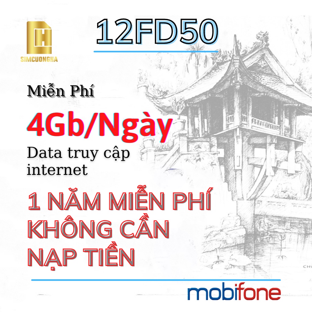 Sim 4g 1 năm 💝FREESHIP💝 sim 4g mobifone vào mạng tốc độ cao trọn gói 1 năm phù hợp nhiều đối tượng - SIMCUONGHA