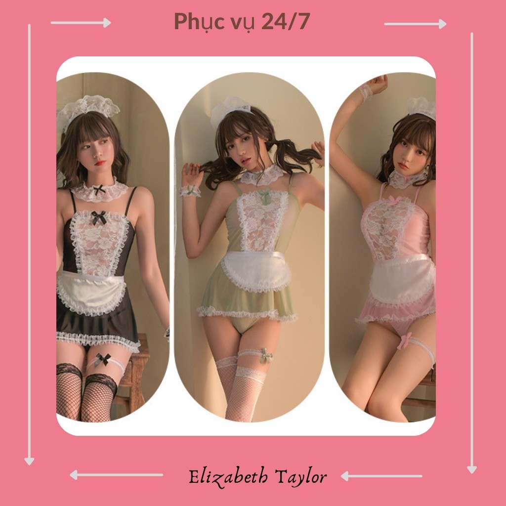 👙Bộ Cosplay Hầu Gái Sexy Quyến Rũ Kèm Chip Lọt Khe Ren - Váy Ngủ, Hàng Cao Cấp👙 | BigBuy360 - bigbuy360.vn