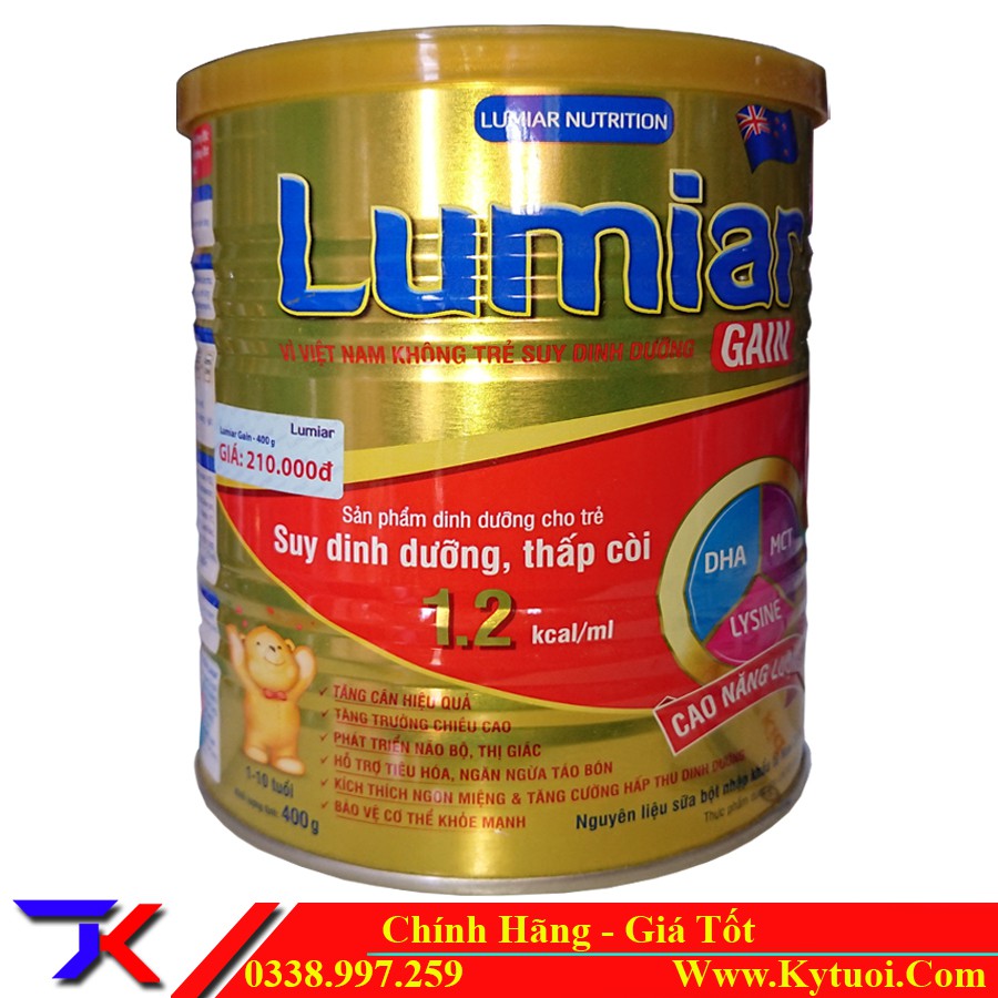 Sữa Bột LUMIAR GAIN 400G