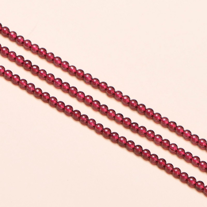 4a tự nhiên garnet hạt rời tự làm đồ trang sức pha lê