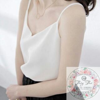 Áo 2 dây cổ tim chất đẹp [Kèm ảnh thật]