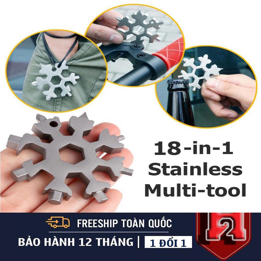 ❤️FREE SHIP❤️Cờ Lê Bông Tuyết Đa Năng, Cờ Lê Đa Năng 18 Trong 1, Chất Liệu Thép Cứng, Siêu Bền