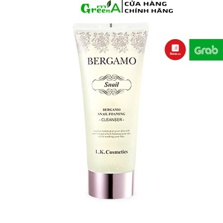 Sữa Rửa Mặt Bergamo Ốc Sên Dưỡng Sáng Da Mờ Thâm Sẹo Nâng Cơ Chống Lão Hóa Bergamo Snail Foaming Cleanser 150ml