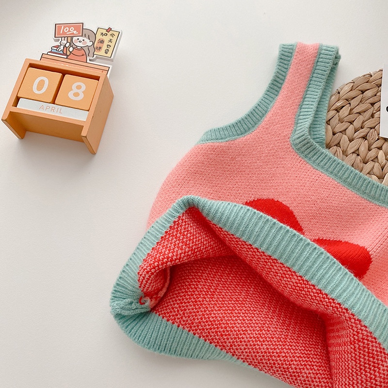 Áo Không Tay Thiết Kế Mới Ngọt Ngào Thời Trang Mùa Thu Dành Cho Bé Gái