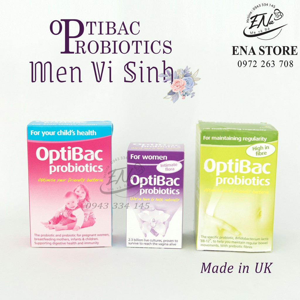 Men vi sinh chất xơ OptiBac Probiotics