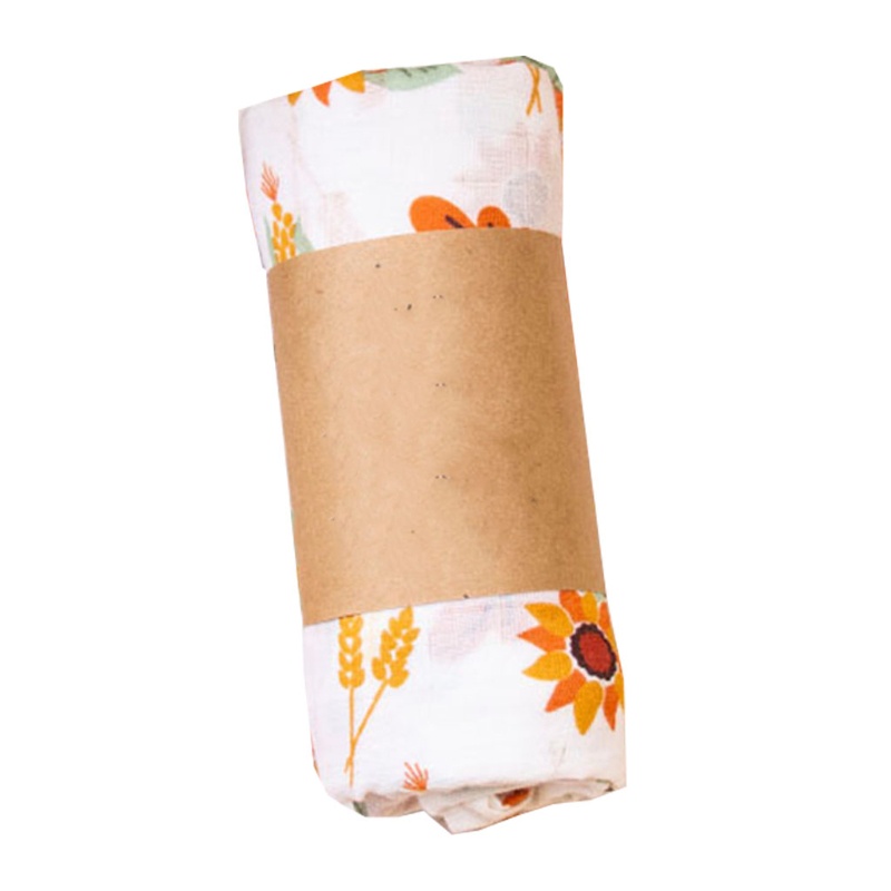 Chăn Quấn 120x120cm Bằng Cotton Nguyên Chất In Họa Tiết Dễ Thương Cho Bé