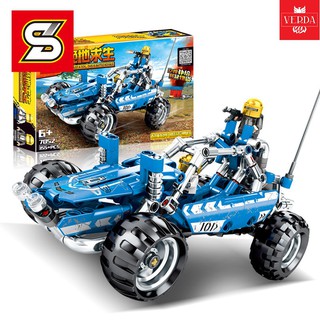 Đồ chơi lắp ráp cho bé xếp hình trẻ em hình xe đua jedi sinh tồn 355 chi tiết sembo 7502 chuẩn lego trí tuệ