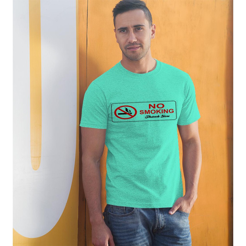 Áo thun in hình Biển báo cấm hút thuốc màu đỏ