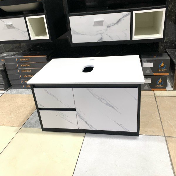 Tủ nhựa PVC cao cấp mặt đá dùng để đặt lavabo