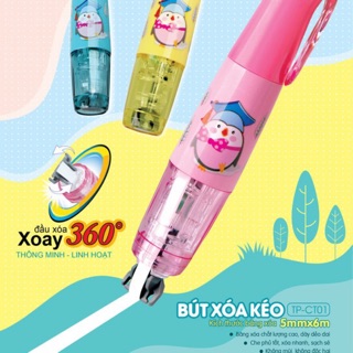 Bút xoá kéo Tp-CT01 xoay 360độ