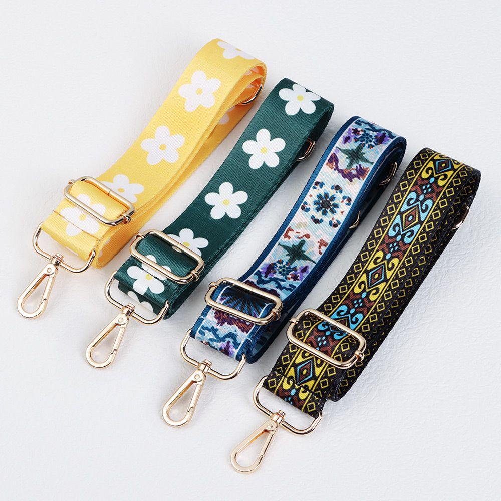 Dây Đeo Túi Xách Bằng Nylon Thêu Hoa Xinh Xắn