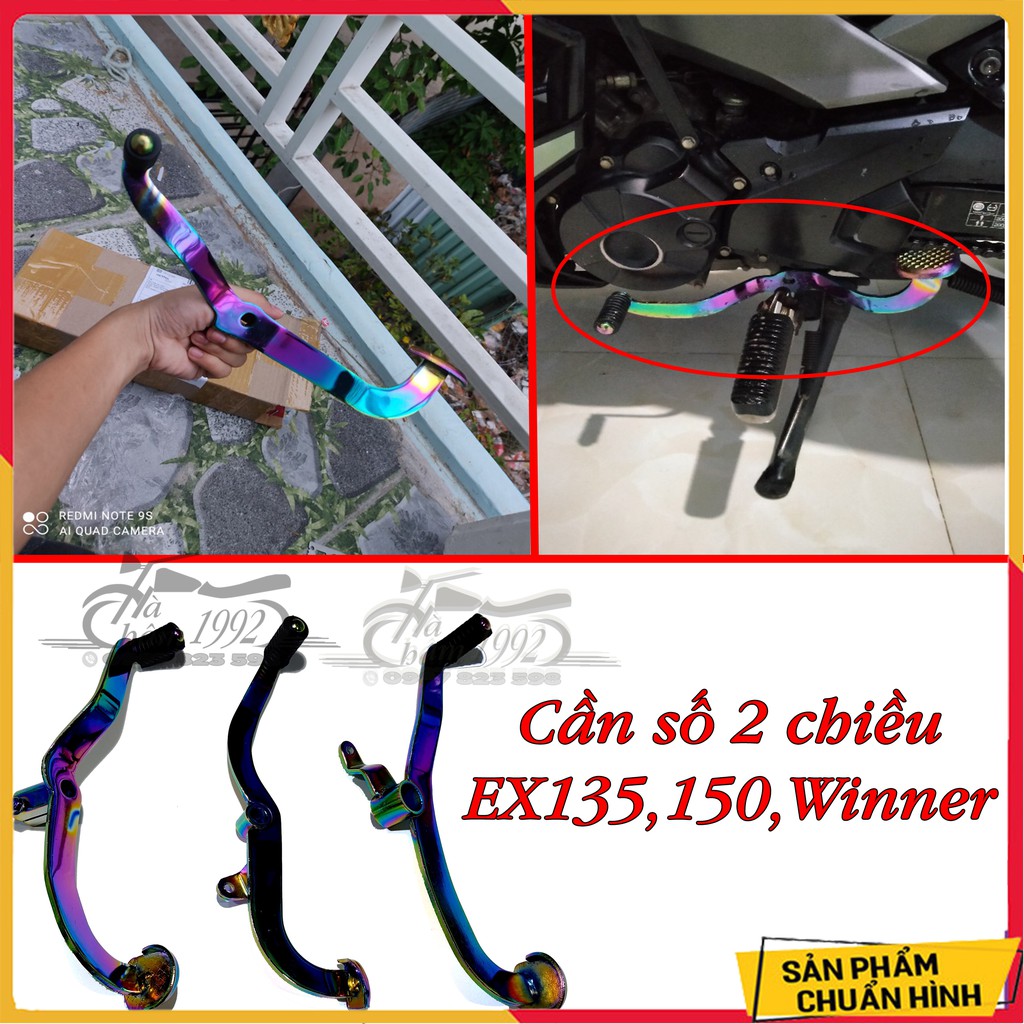 🛵 Cần Số 2 Chiều Xi Titan 7 Mầu Cho Exciter X135, Exciter 150, Winner V1 🛵