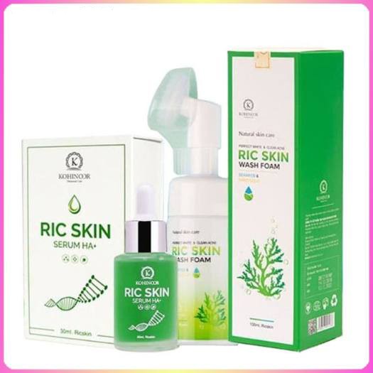 COMBO SERUM VÀ SỮA RỬA MẶT RIC SKIN KOHINOOR