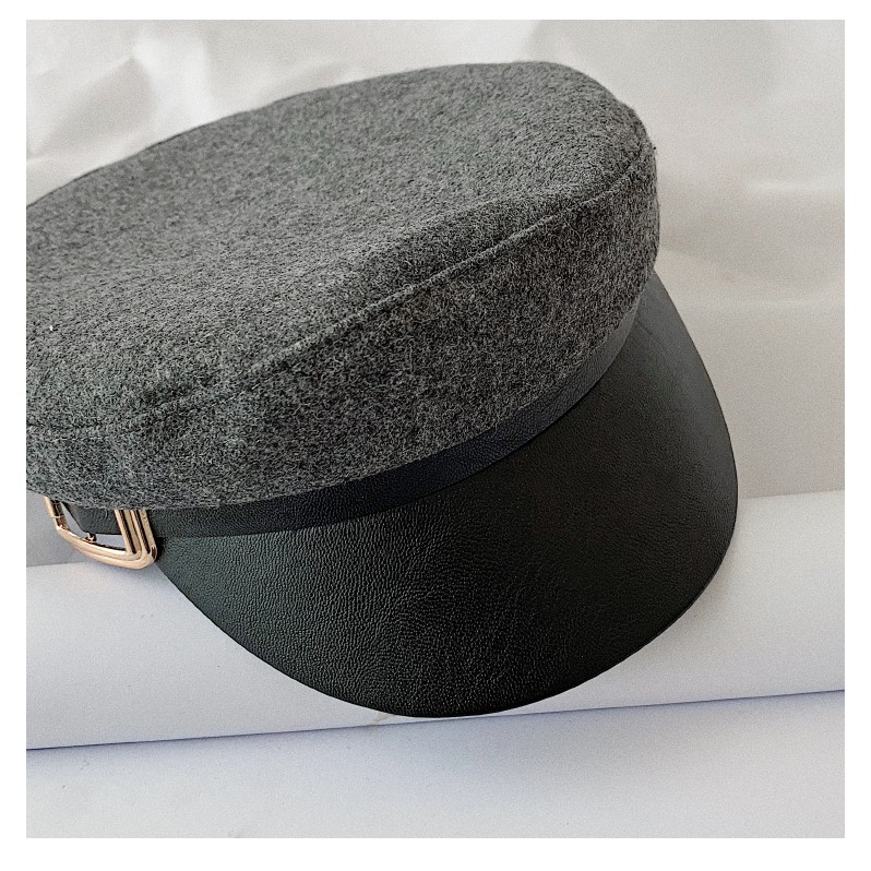 Mũ Beret Màu Sắc Tương Phản Phong Cách Hàn Quốc Dành Cho Nữ