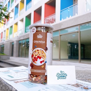 Granola siêu hạt Bunnie Farm vị Sôcola 15% yến mạch, granola giảm cân, hạt dinh dưỡng granola