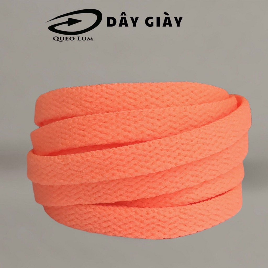 Dây Giày Bản Dẹp dài 120cm chất liệu  bằng vải nhiều màu sắc có thể buộc giày thể thao, bata, boots.