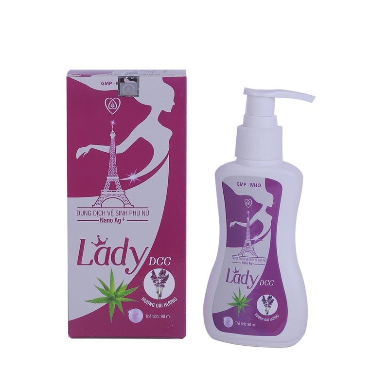 DUNG DỊCH VỆ SINH PHỤ NỮ GIẢM HÔI NGỨA LADY DCC 90ml