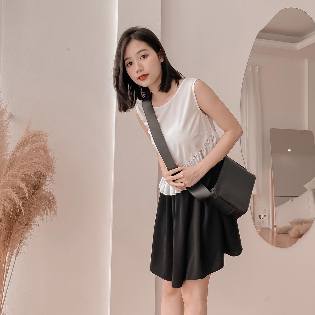 Modesty - Váy 3 lỗ thân bèo chéo Amita Dress