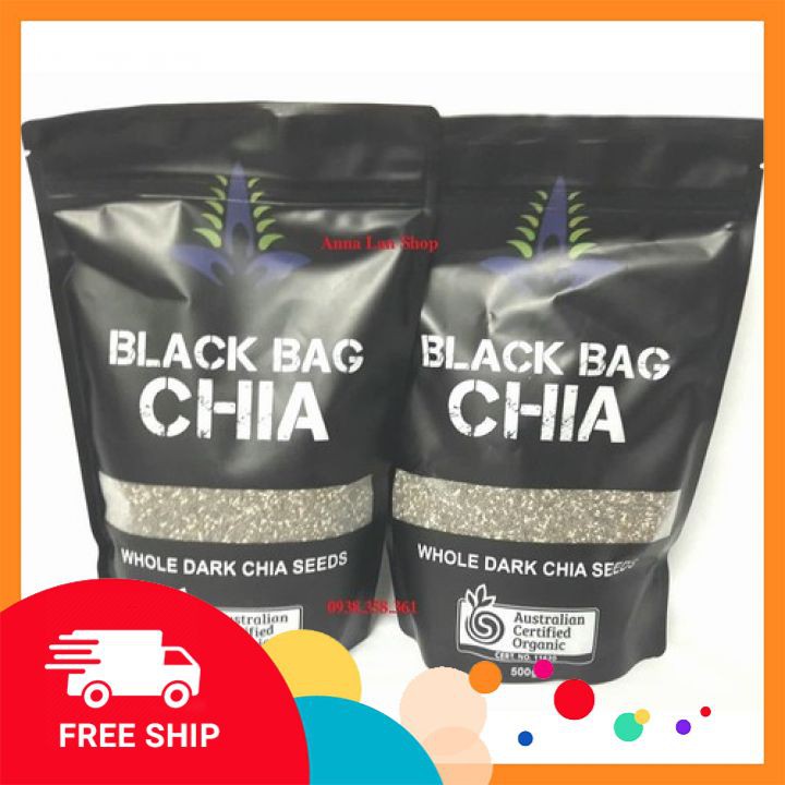 Hạt chia dinh dưỡng Black Bag 500g [ CHÍNH HÃNG ÚC] cao cấp, tốt cho sức khỏe....