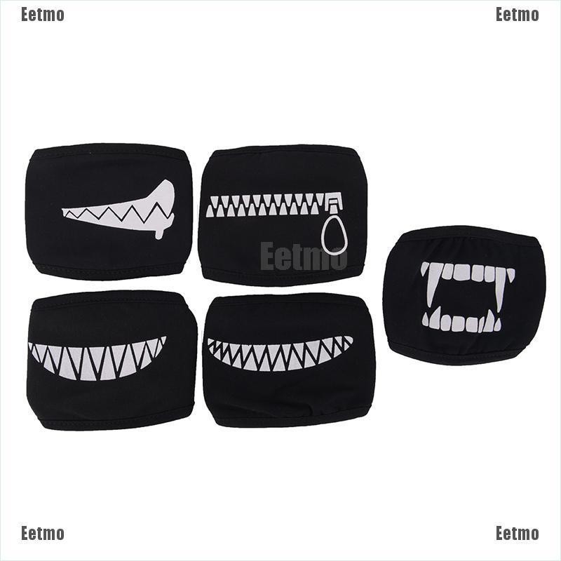 (Hàng Mới Về) Khẩu Trang Che Nửa Mặt Ba Lớp Bằng Cotton Họa Tiết Hoạt Hình Vui Nhộn Unisex | BigBuy360 - bigbuy360.vn