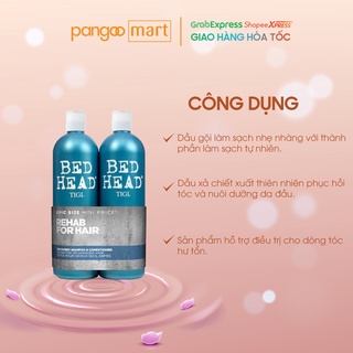Bộ gội xả phục hồi tóc tigi - bed head tigi urban antidotes recovery shampoo 750ml x2
