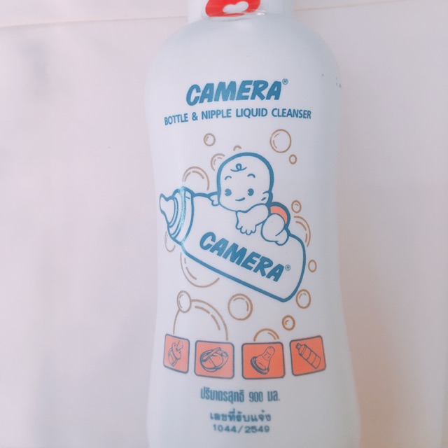 Nước rửa bình sữa và núm vú CAMERA 900ml (hàng Thái)