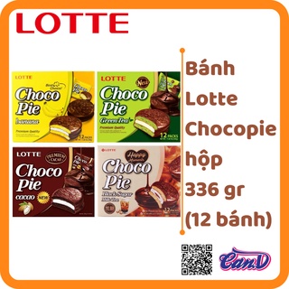 (5 vị) Bánh Lotte Chocopie hộp 336 gr (12 bánh)